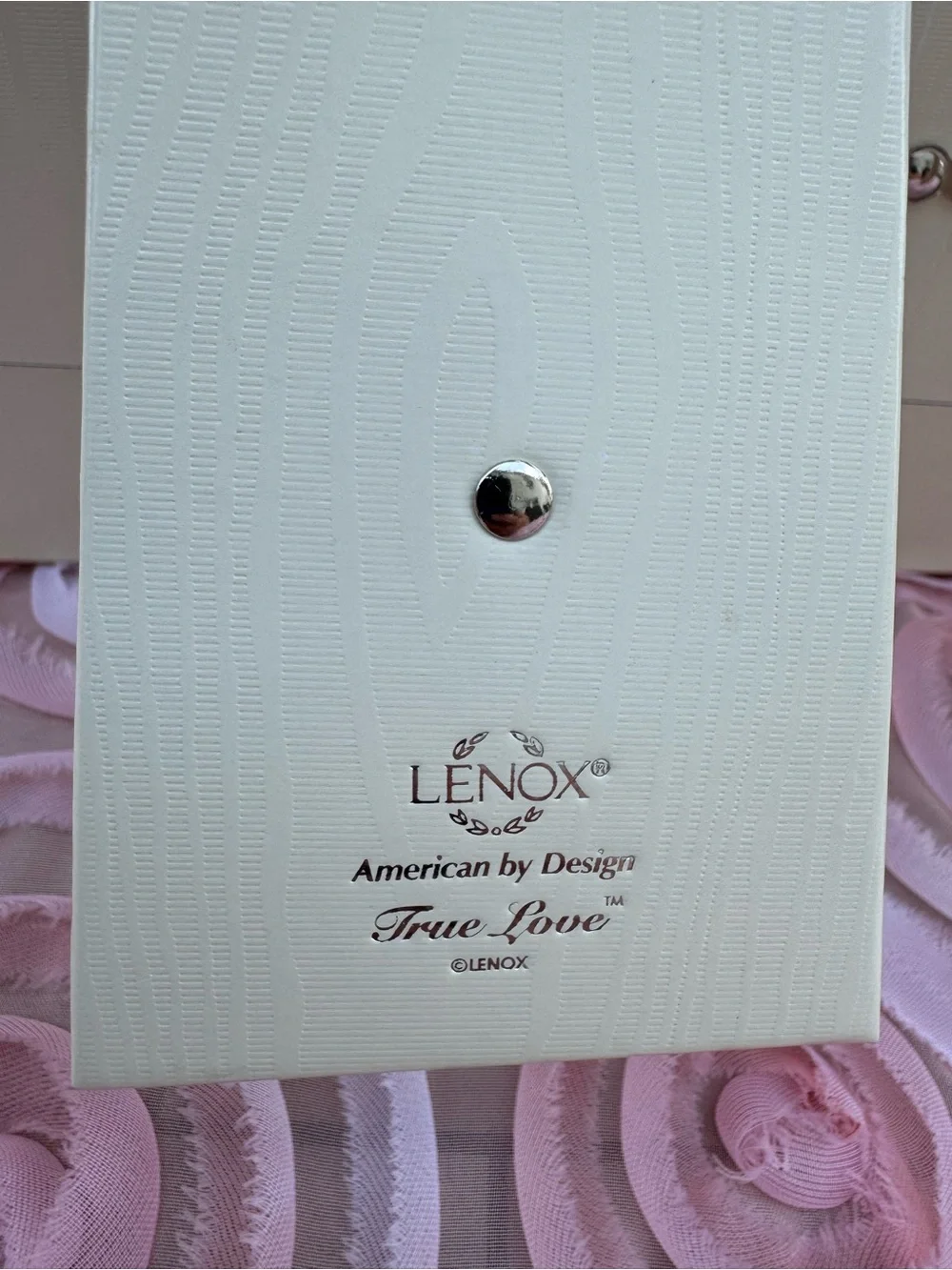 Lenox True Love, 2-5x7 Porcelain Photo Frame with Heart Motif